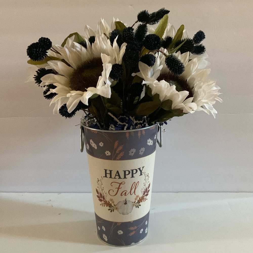 Handmade fall flower arrangement